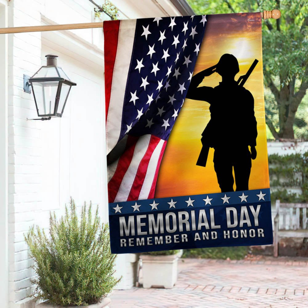 Veteran Flag, Memorial Day Veteran Remember And Honor Flag