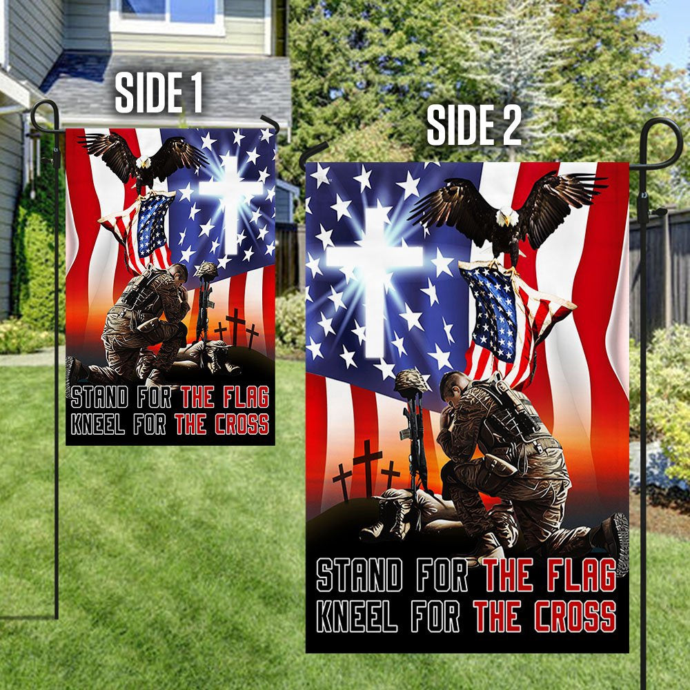 Veteran Flag, Memorial Day Veteran StAnd For The Flag Kneel For The Cross Flag