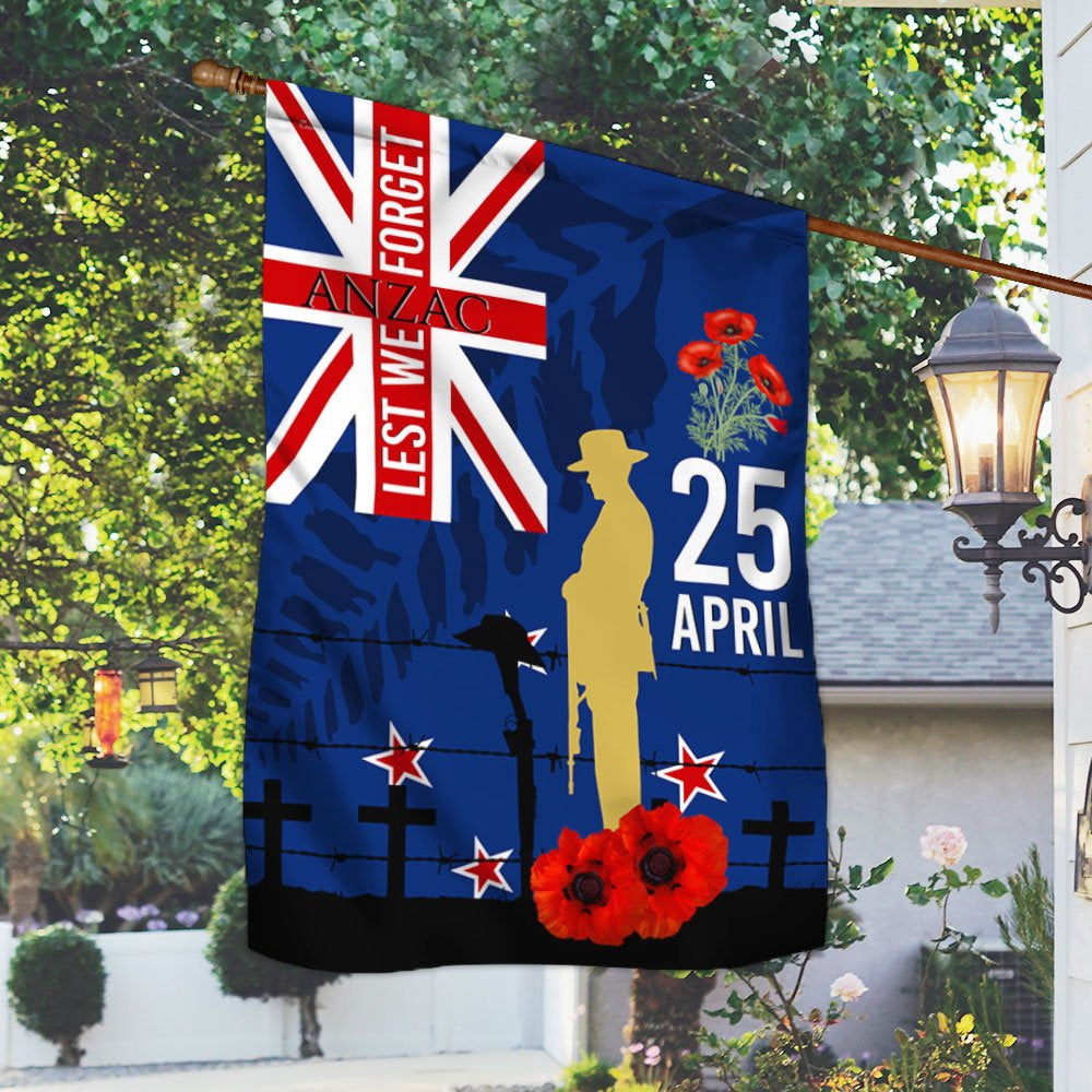 Veteran Flag, New ZealAnd Veteran Anzac Day Flag Lest We Forget