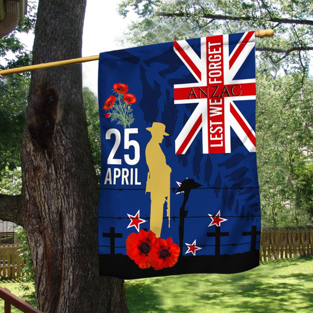 Veteran Flag, New ZealAnd Veteran Anzac Day Flag Lest We Forget