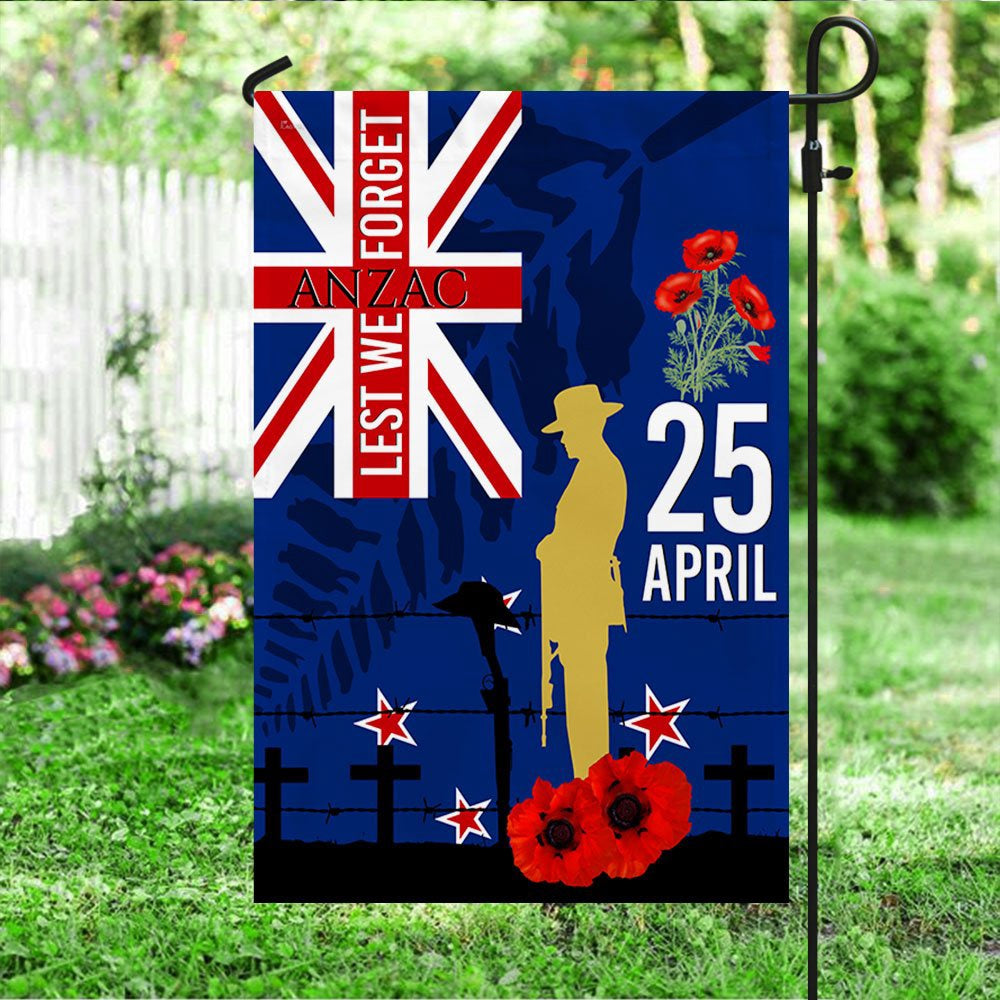 Veteran Flag, New ZealAnd Veteran Anzac Day Flag Lest We Forget