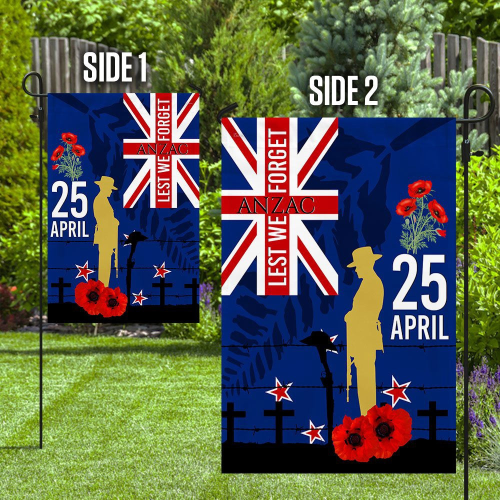 Veteran Flag, New ZealAnd Veteran Anzac Day Flag Lest We Forget