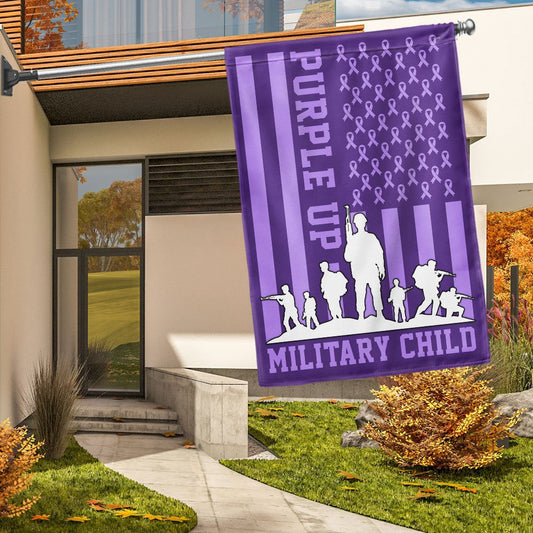 Veteran Flag, Purple Up Military Child Flag