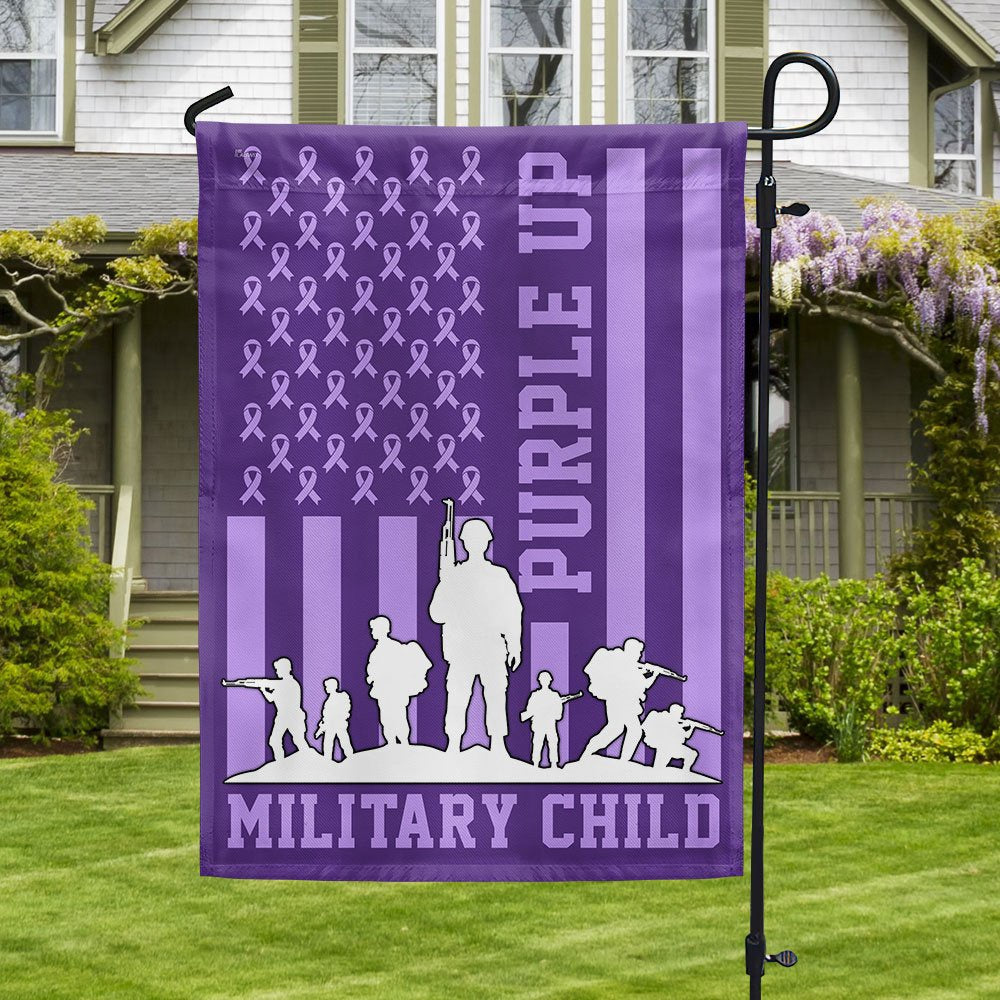 Veteran Flag, Purple Up Military Child Flag