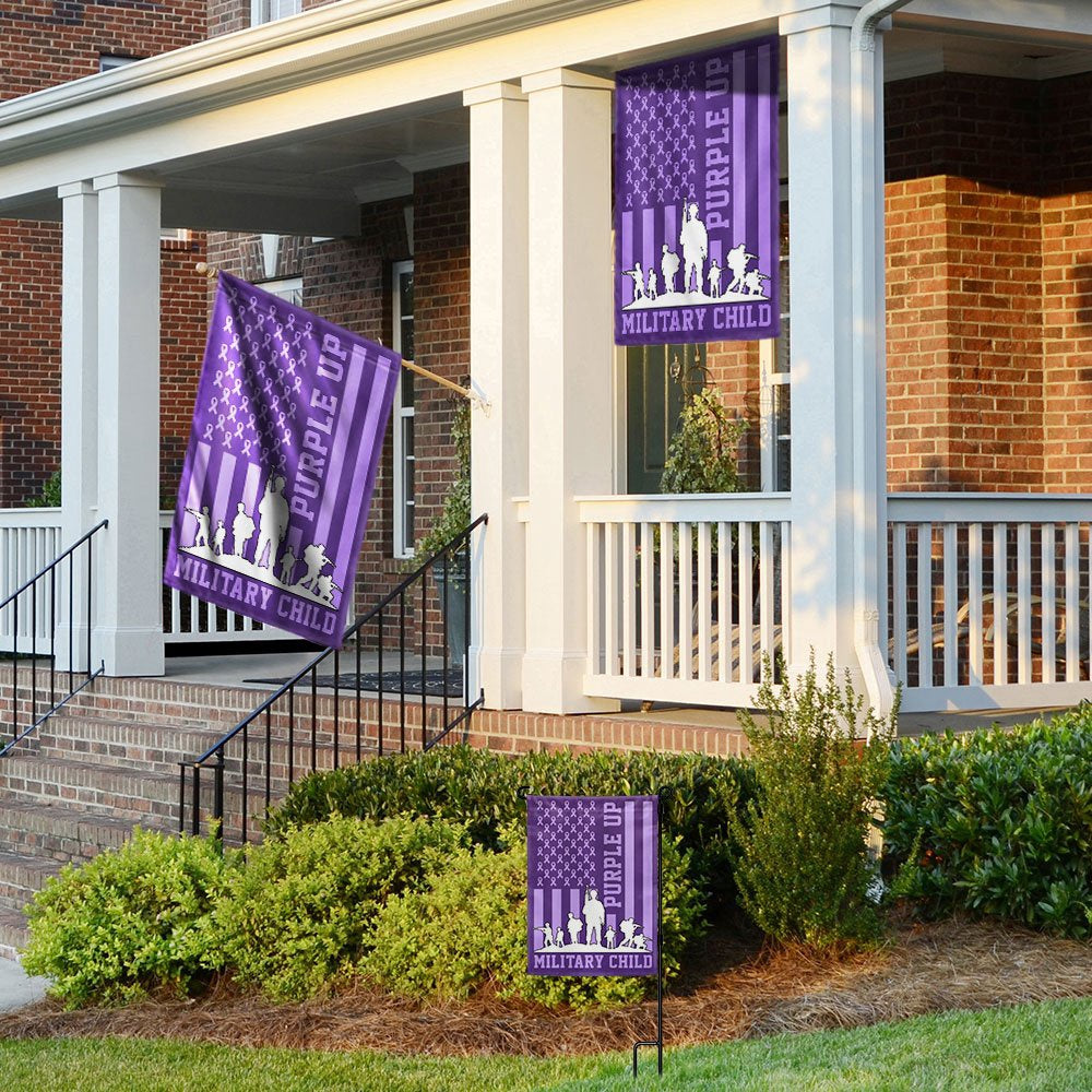 Veteran Flag, Purple Up Military Child Flag
