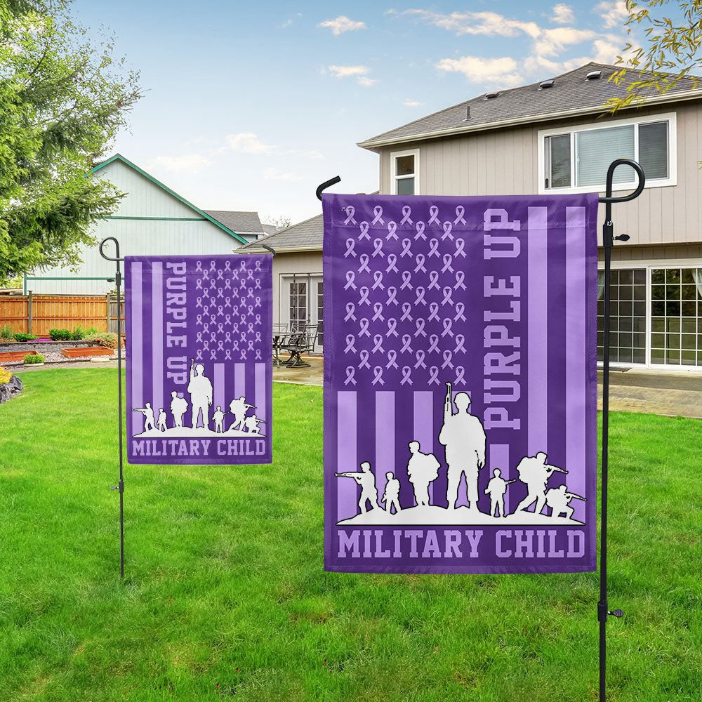 Veteran Flag, Purple Up Military Child Flag