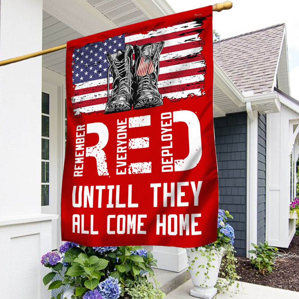 Veteran Flag, Remember Everyone Deployed Red Friday Flag