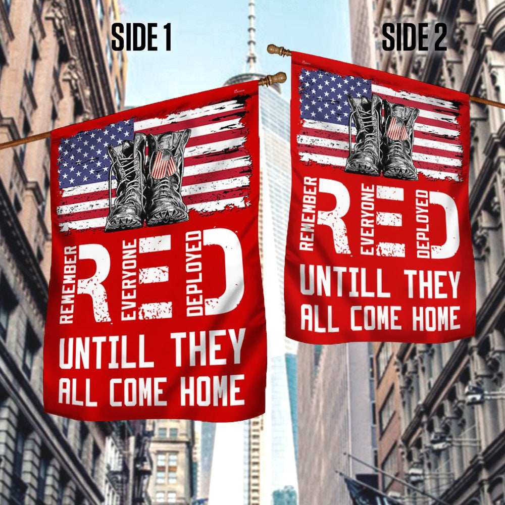 Veteran Flag, Remember Everyone Deployed Red Friday Flag