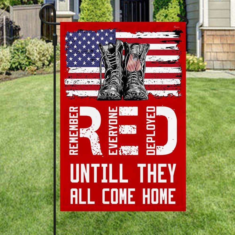 Veteran Flag, Remember Everyone Deployed Red Friday Flag