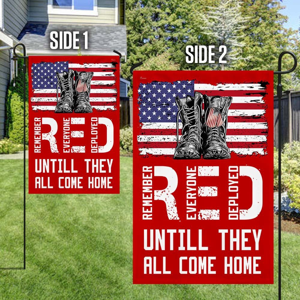 Veteran Flag, Remember Everyone Deployed Red Friday Flag