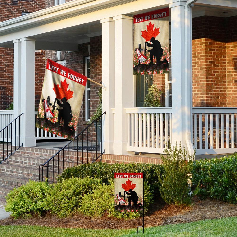 Veteran Flag, Remembrance Day Canadian Veteran Lest We Forget Flag