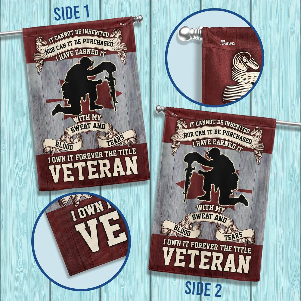 Veteran Flag, Remembrance Day Canadian Veterans It Cannot Be Inherited Forever The Title Veteran Memorial Flag
