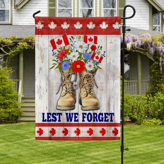 Veteran Flag, Remembrance Day Canadian Veterans Lest We Forget Flag