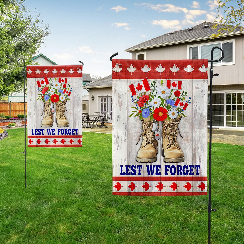Veteran Flag, Remembrance Day Canadian Veterans Lest We Forget Flag