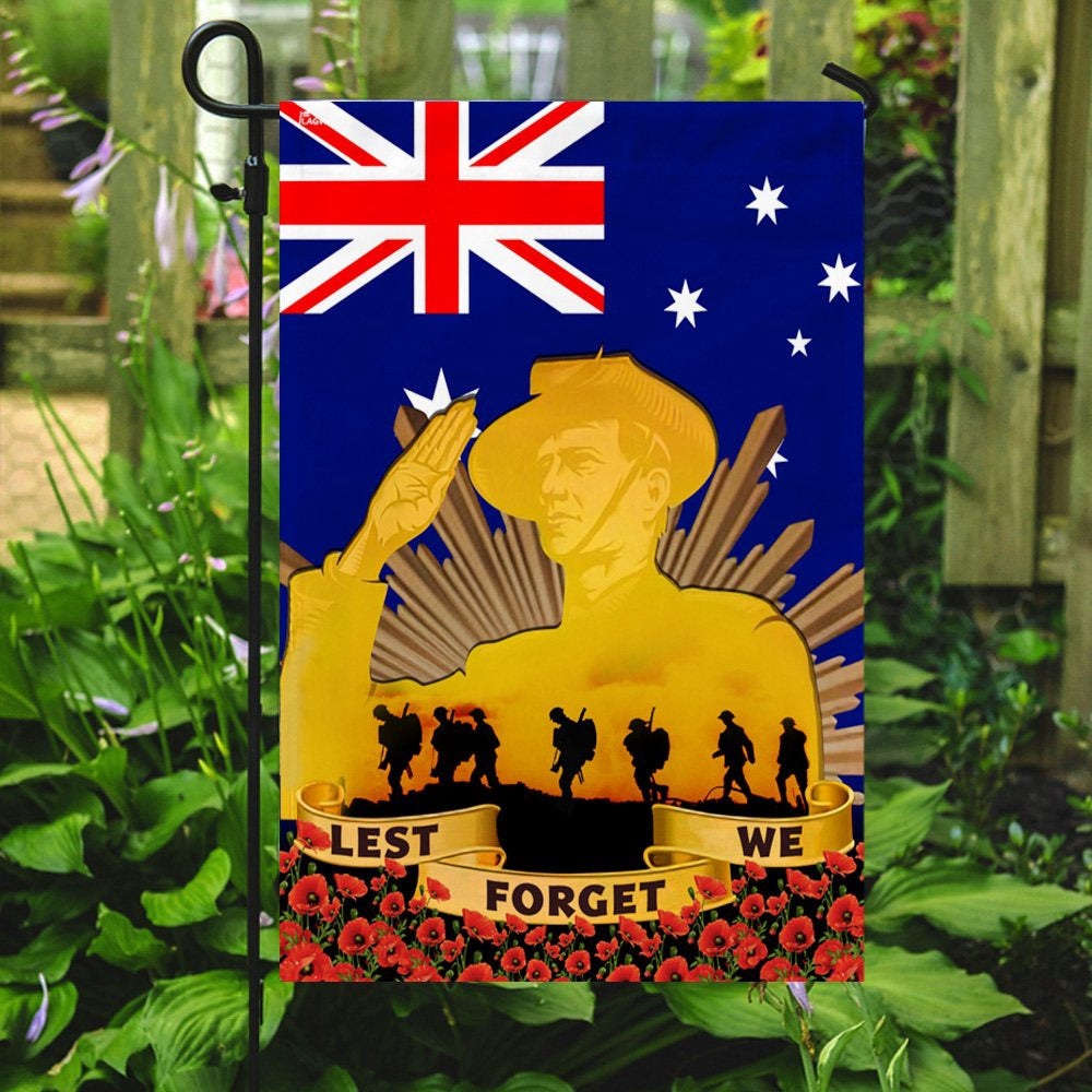 Veteran Flag, Remembrance Day Flag Lest We Forget Poppy Australia Veteran Flag