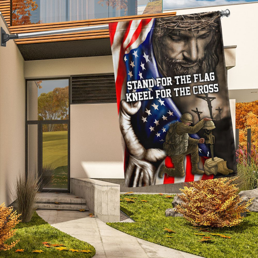 Veteran Flag, StAnd For The Flag, Veteran Memorial Jesus Christian Flag