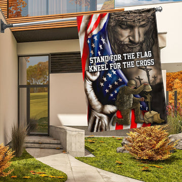 Veteran Flag, StAnd For The Flag, Veteran Memorial Jesus Christian Flag