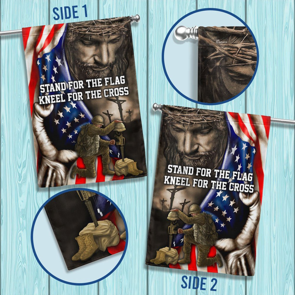 Veteran Flag, StAnd For The Flag, Veteran Memorial Jesus Christian Flag