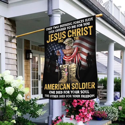 Veteran Flag, US Veteran Day Flag Jesus Christ And The American Soldier