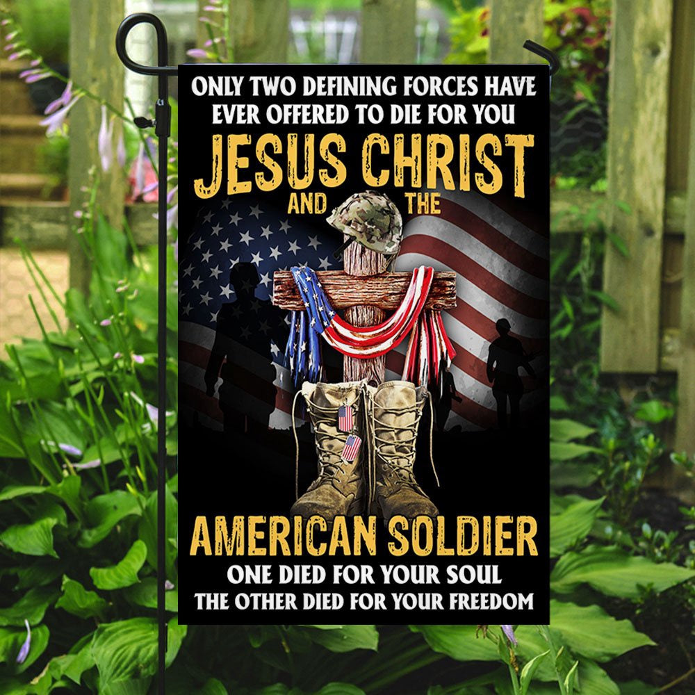 Veteran Flag, US Veteran Day Flag Jesus Christ And The American Soldier