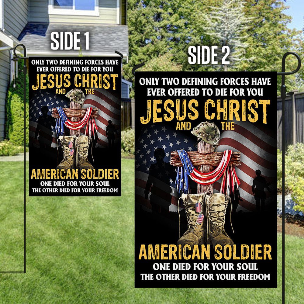 Veteran Flag, US Veteran Day Flag Jesus Christ And The American Soldier