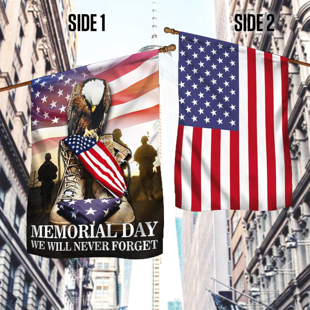 Veteran Flag, US Veteran Memorial Day We Will Never Forget American Patriot Flag