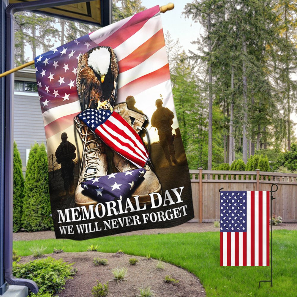 Veteran Flag, US Veteran Memorial Day We Will Never Forget American Patriot Flag