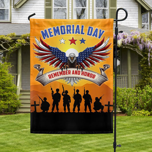 Veteran Flag, US Veterans Eagle Memorial Day Remember And Honor Flag