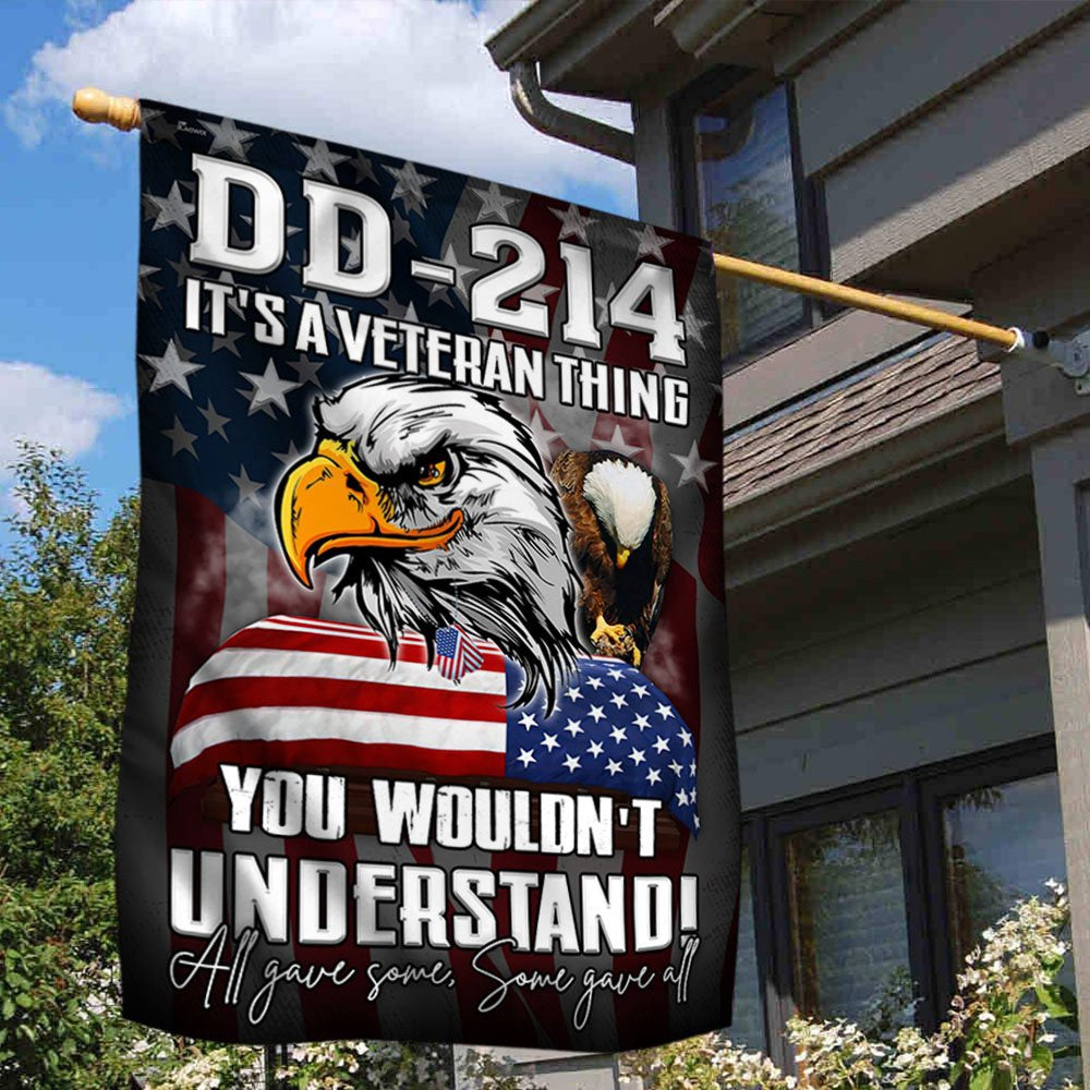 Veteran Flag, Veteran Eagle Flag DD 214 It's A Veteran Thing All Gave Some Some Gave All