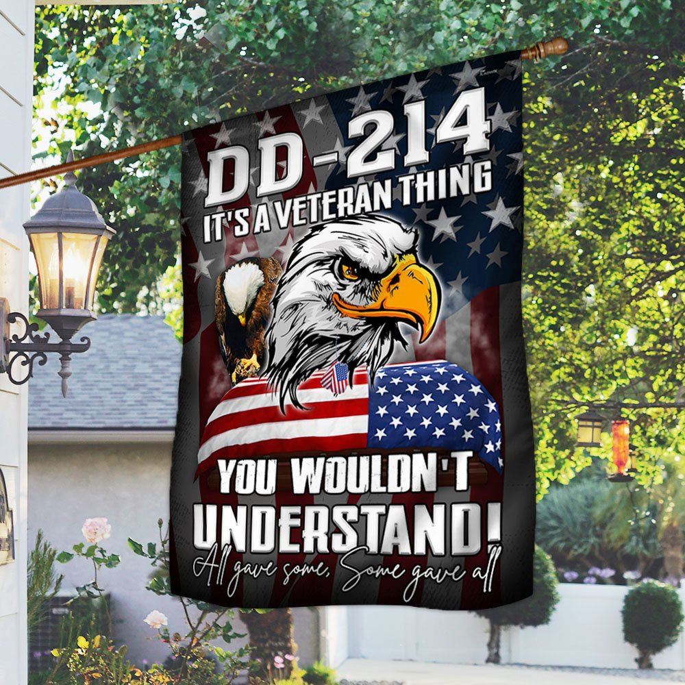 Veteran Flag, Veteran Eagle Flag DD 214 It's A Veteran Thing All Gave Some Some Gave All
