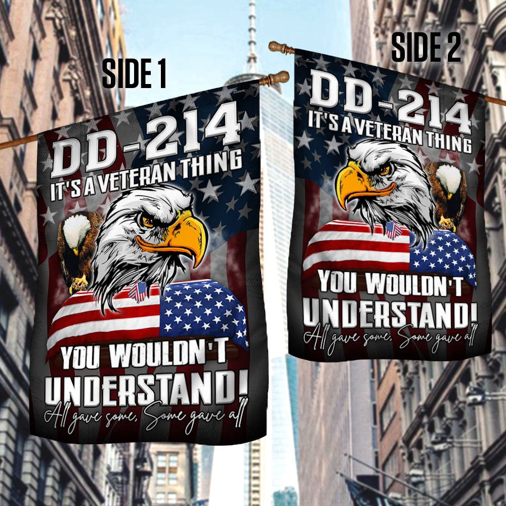 Veteran Flag, Veteran Eagle Flag DD 214 It's A Veteran Thing All Gave Some Some Gave All