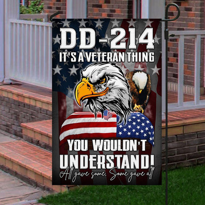 Veteran Flag, Veteran Eagle Flag DD 214 It's A Veteran Thing All Gave Some Some Gave All