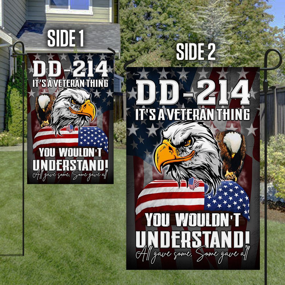 Veteran Flag, Veteran Eagle Flag DD 214 It's A Veteran Thing All Gave Some Some Gave All
