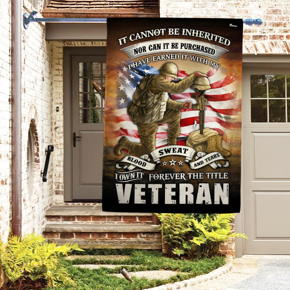 Veteran Flag, Veteran Flag Blood Sweat Tears Forever The Title Veteran