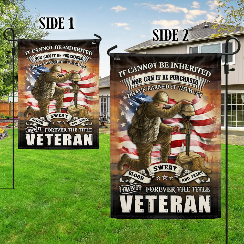 Veteran Flag, Veteran Flag Blood Sweat Tears Forever The Title Veteran
