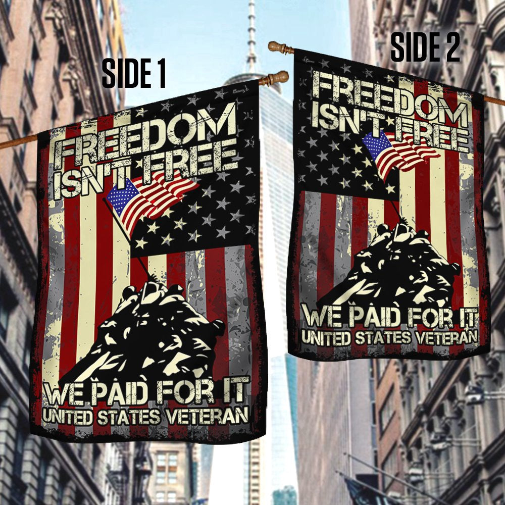 Veteran Flag, Veteran Flag Freedom Is Not Free
