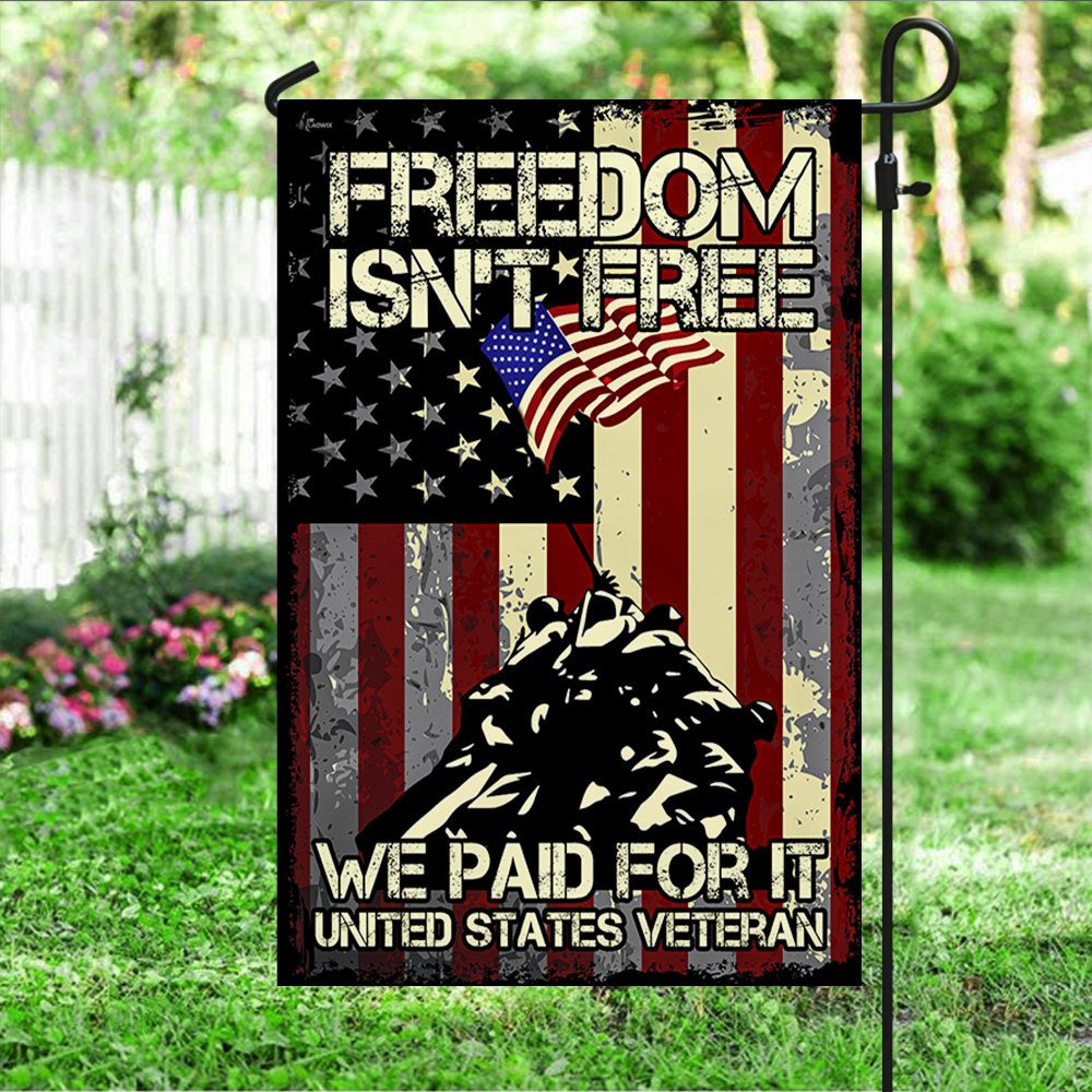 Veteran Flag, Veteran Flag Freedom Is Not Free