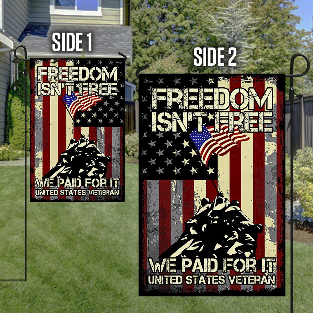 Veteran Flag, Veteran Flag Freedom Is Not Free