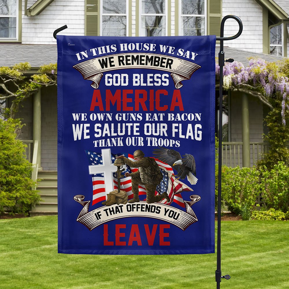 Veteran Flag, Veteran Memorial Day In This House God Bless America Thanks Our Troops Flag