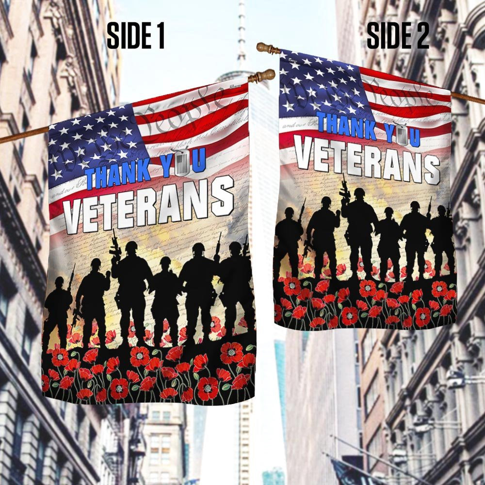 Veteran Flag, Veterans Day, Thank You Veterans Flag