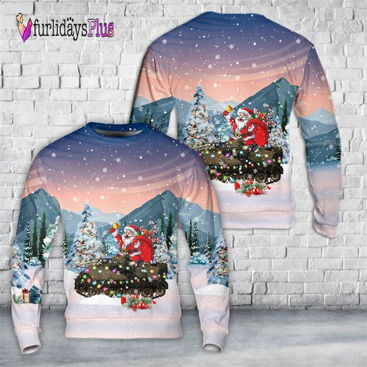 Veteran Sweater, Army M113A1 LRVAPC With The V150 Cadillac Gage T 50 turret Christmas Sweater