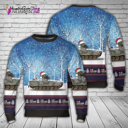Veteran Sweater, Bundeswehr Marder 1 A1A3 IFV Christmas AOP Sweater