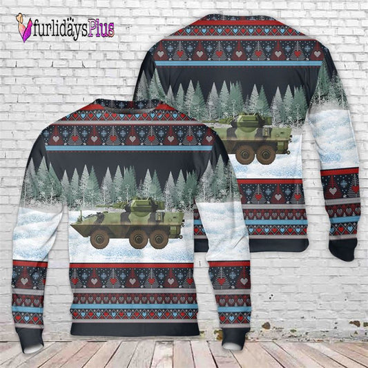 Veteran Sweater, Canadian Army AVGP Cougar Christmas Sweater