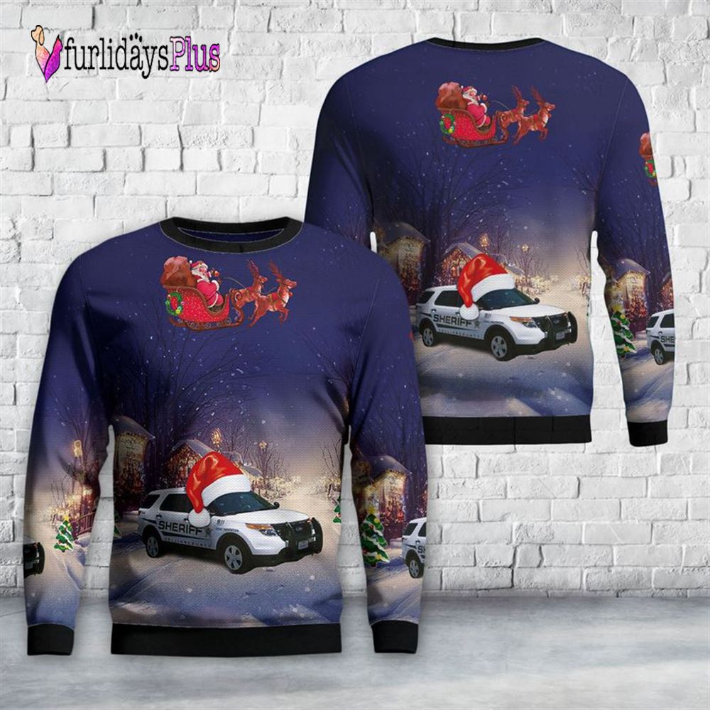 Veteran Sweater, McKinney, Texas, Collin County Sheriffs Office Christmas Sweater