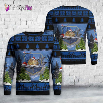 Veteran Sweater, Mississippi Air National Guard 172nd Airlift Wing Boeing C 17 Globemaster III Christmas Sweater