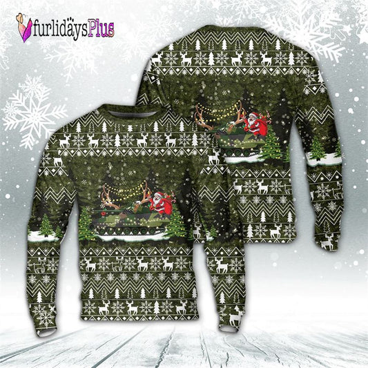 Veteran Sweater, Norwegian Army NM135 Stormpanservogn Christmas AOP Sweater
