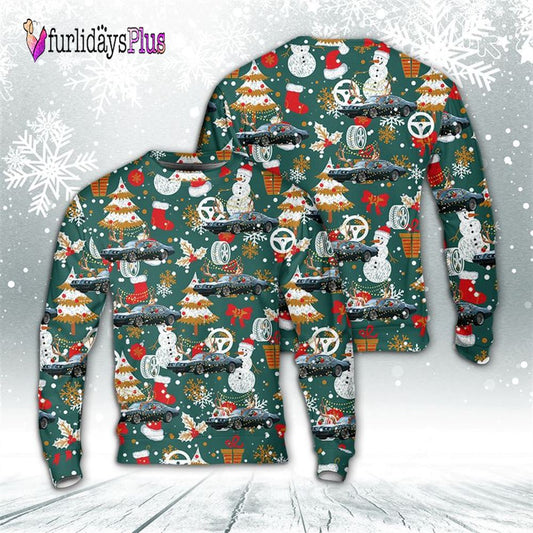 Veteran Sweater, Pontiac Trans Am 1979 Ugly Christmas Sweater
