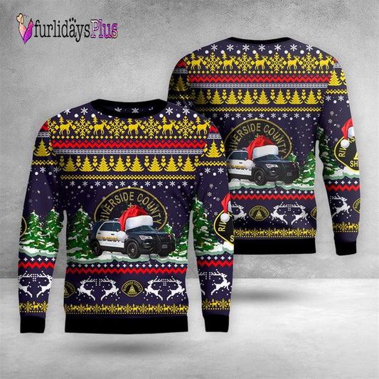 Veteran Sweater, Riverside County, California, Riverside County Sheriff Department Christmas Sweater