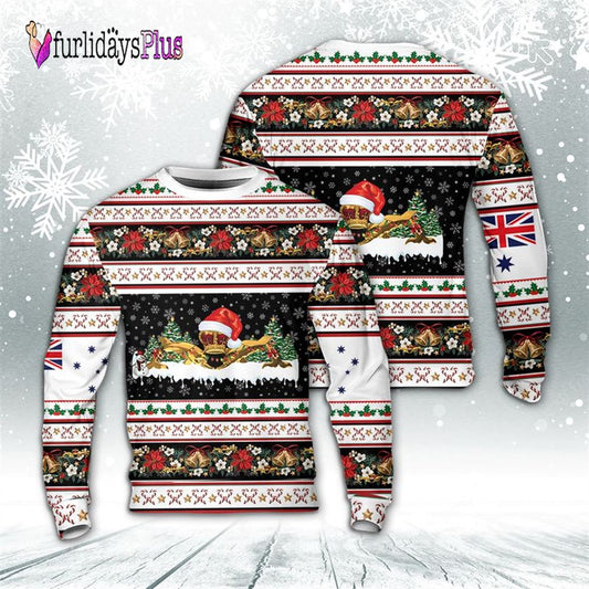 Veteran Sweater, Royal Australian Navy Submarine Service Badge Christmas Sweater