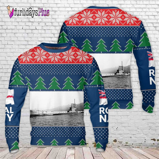 Veteran Sweater, Royal Navy HMS Artful (P456) Amphion class submarine Christmas Sweater